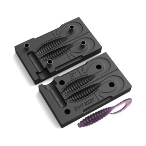 76mm Ribbon Tail Grub Mold